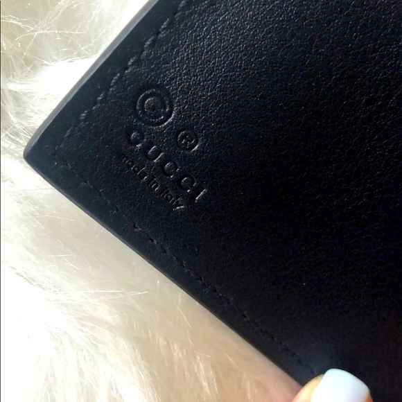 🆕 Gucci Passport Holder Black Leather ✈️🏝🏙 - Picture 5 of 13